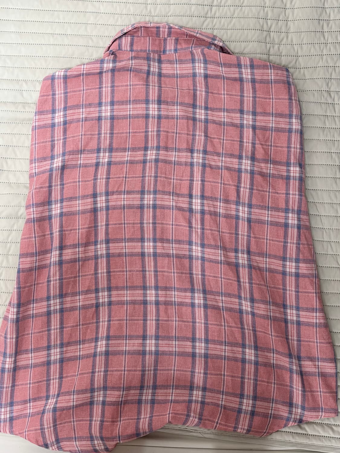 핑크 체크 루즈핏 반팔 셔츠 상품이미지2