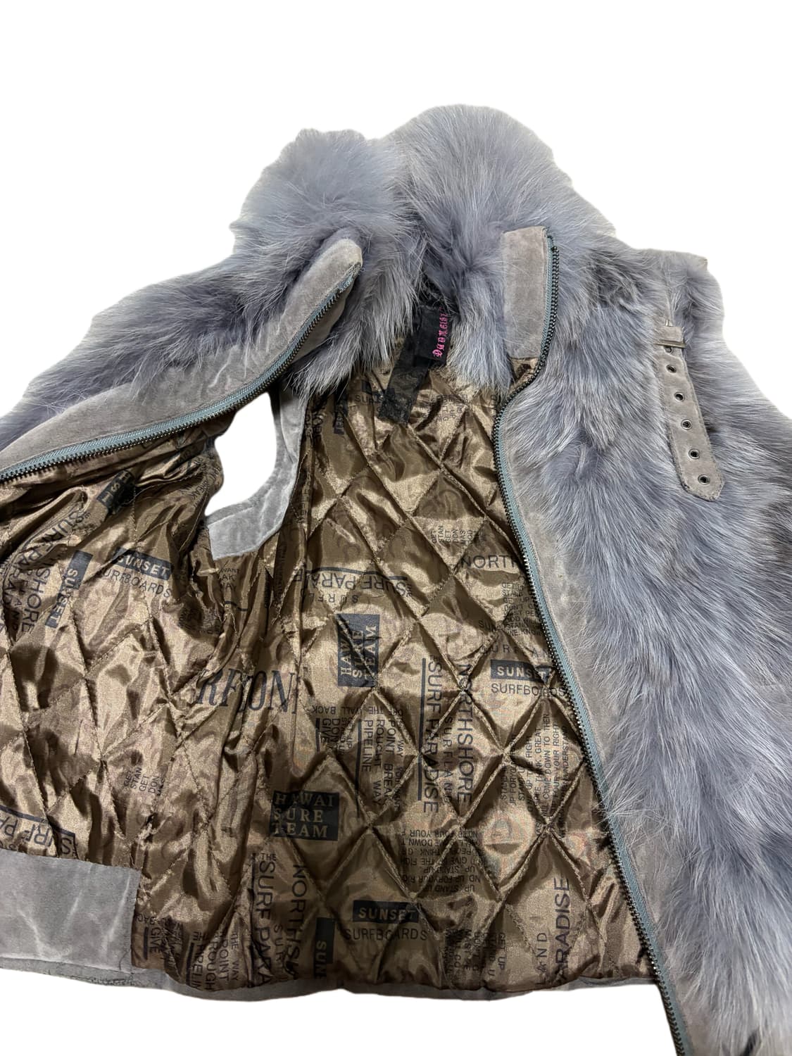 gray 퍼 조끼 상품이미지2