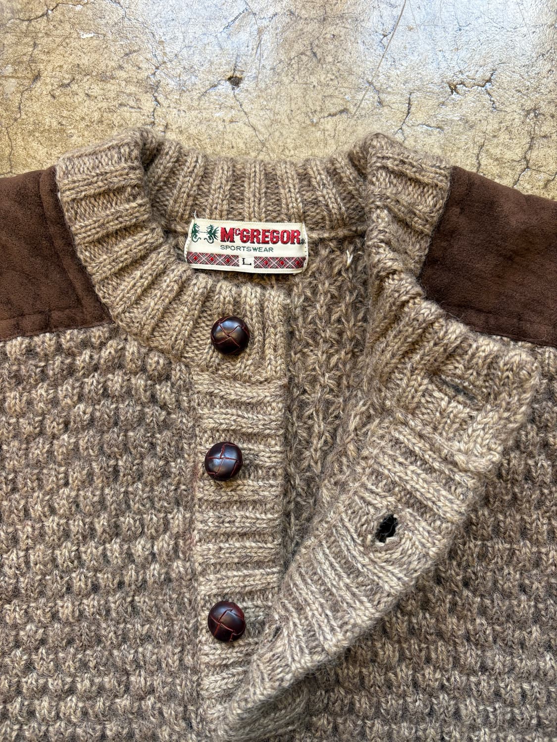 Mcgregor 헨리넥 패치 헤비 스웨터 상품이미지3