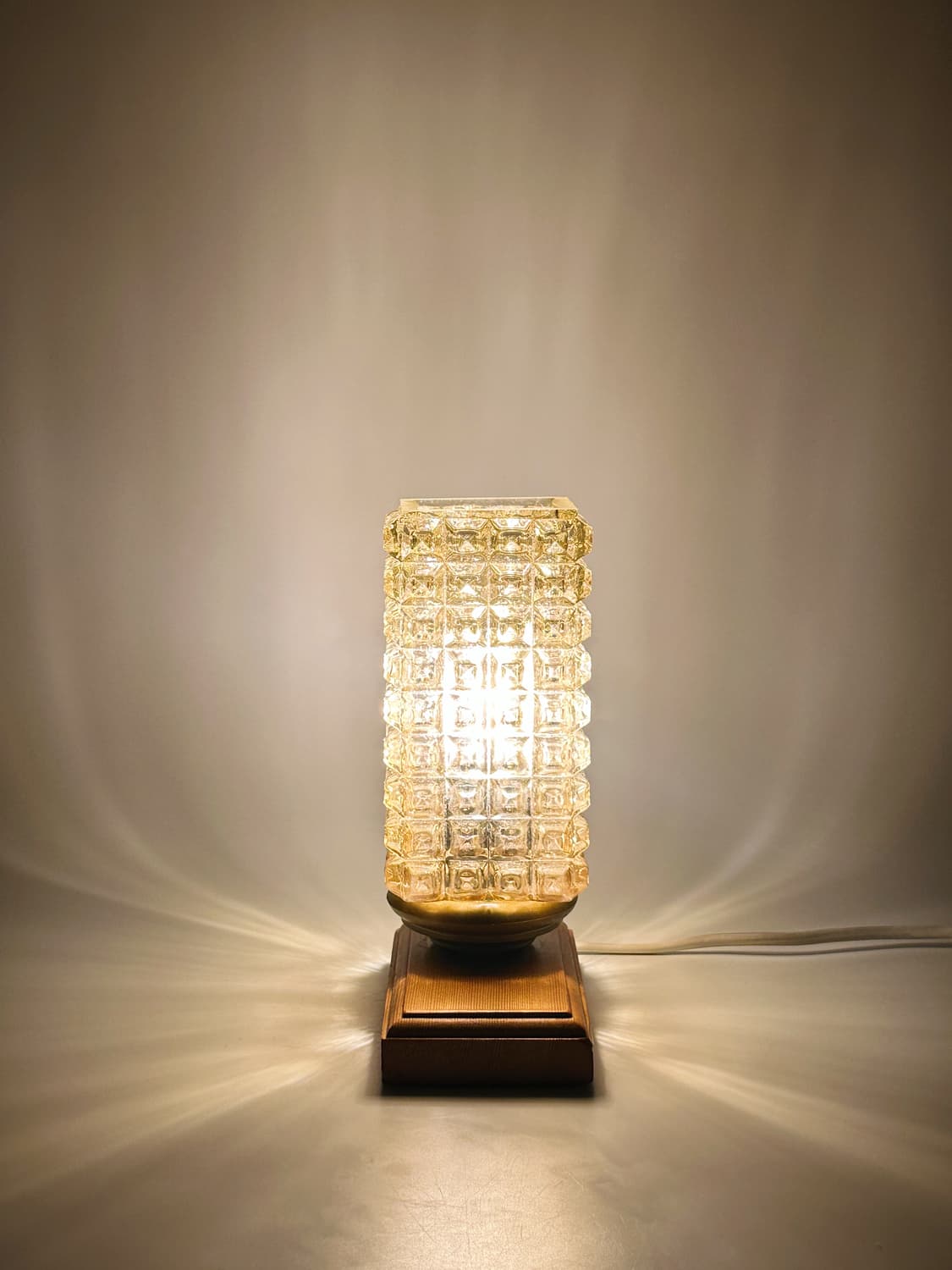 70’s 독일 ME 빈티지 글래스 앤틱 테이블 조명 미드센츄리 램프 레트 상품이미지6