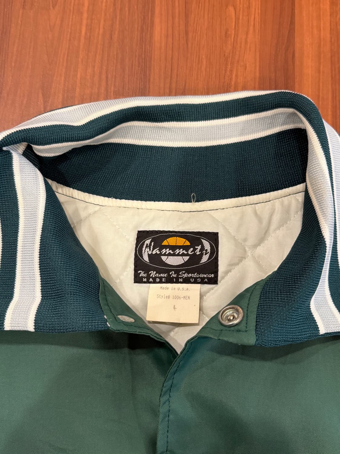 90s Nammet 빈티지 스타디움 새틴 자켓 (made in USA) 상품이미지10