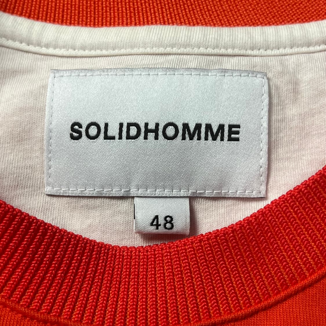 솔리드옴므 오버핏 절개 반팔 티셔츠 50 상품이미지3