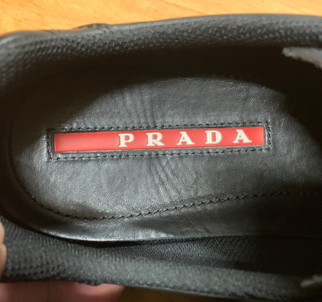 PRADA 프라다 스포츠 로우탑 스니커즈(올-레더)8.5 사이즈 상품이미지9