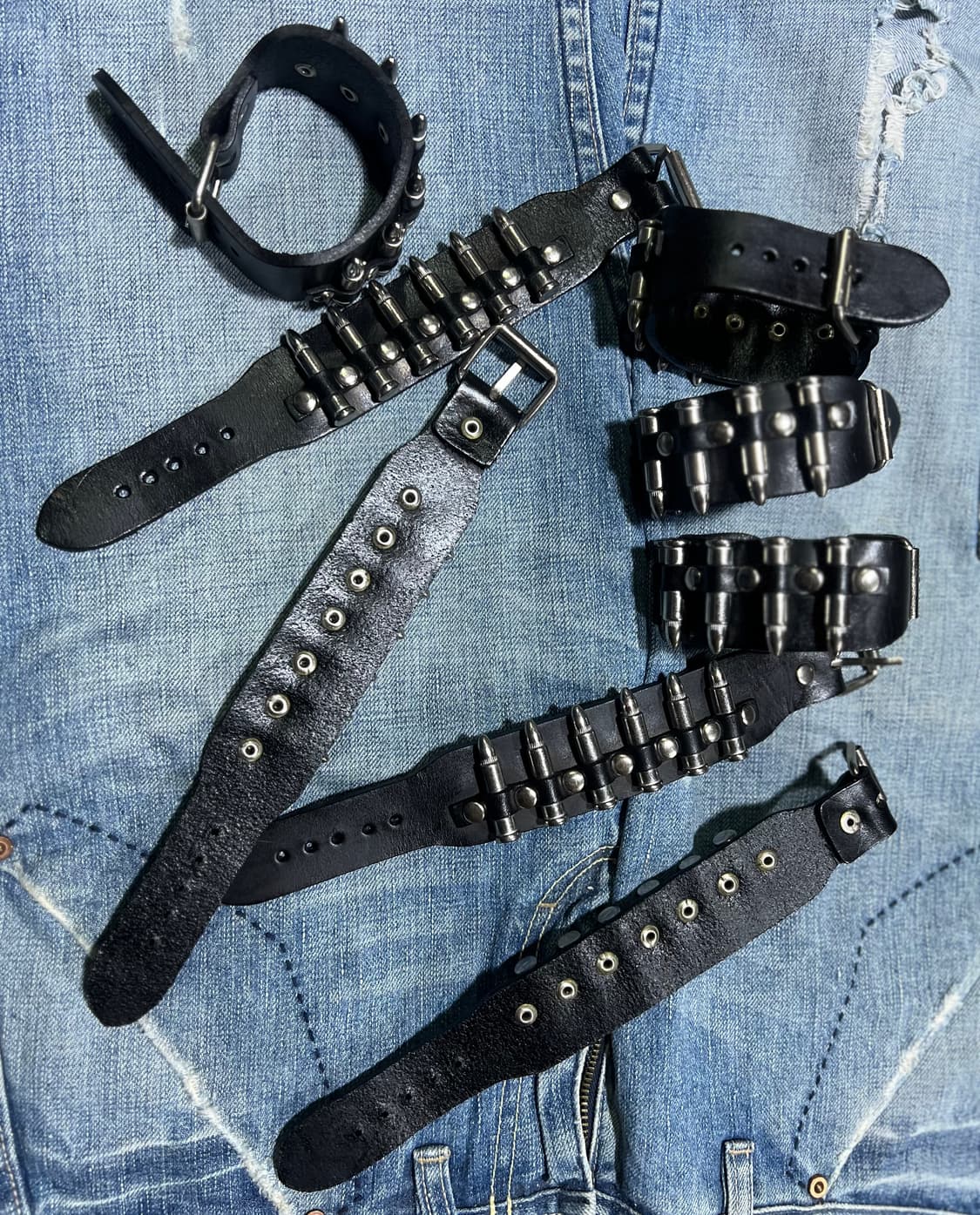 총알 가죽팔찌 상품이미지2