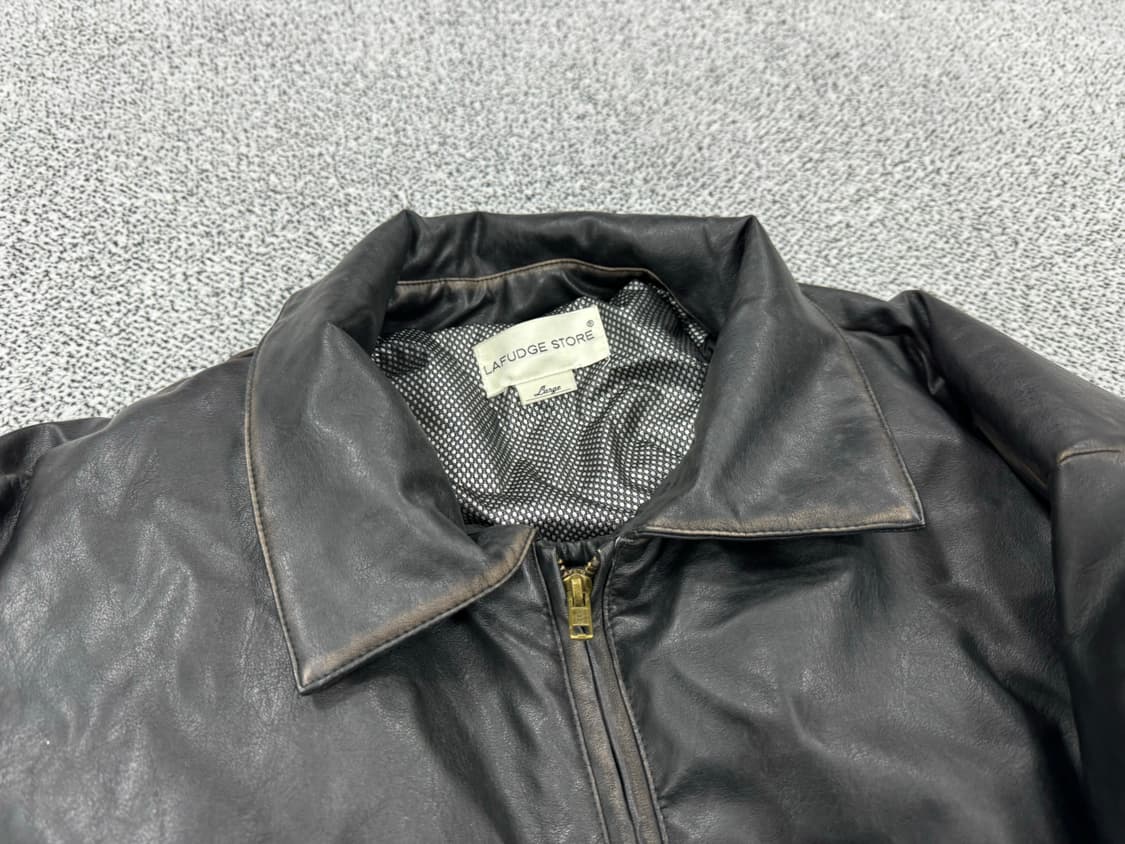 라퍼지스토어 버핑레더 다운자켓 상품이미지3