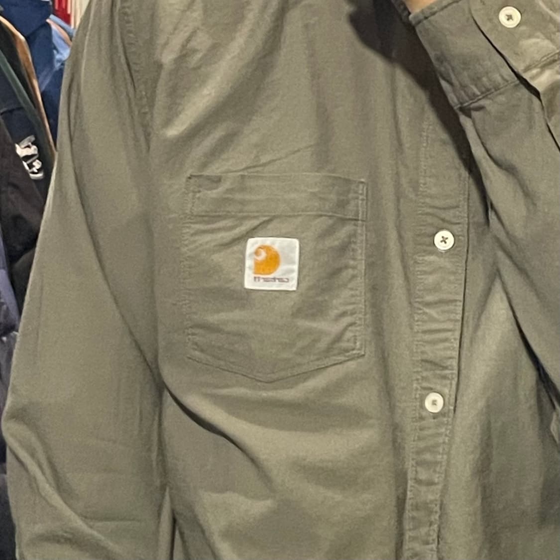 [IM] carhartt 칼하트 카키 긴팔셔츠 상품이미지6