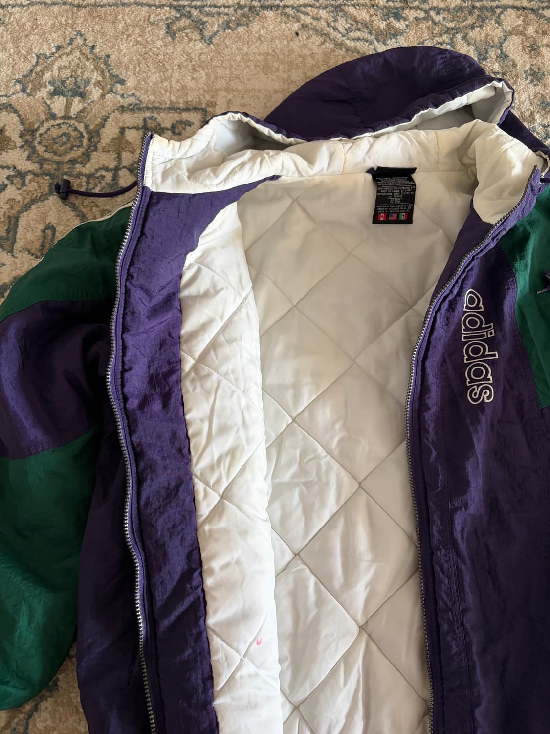 아디다스 올드스쿨 바람막이 누빔점퍼 상품이미지7