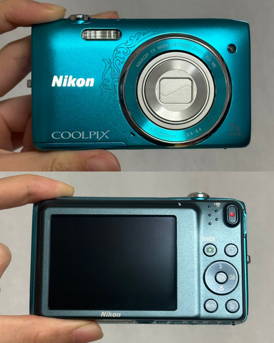 아이돌디카🩵 니콘 쿨픽스 coolpix S3500 블루 빈티지 디카 상품이미지4