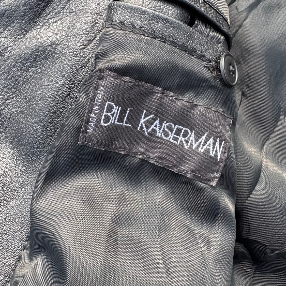 [M~L] Bill Kaiserman 인트레치아토 레더 봄버 자켓 상품이미지9