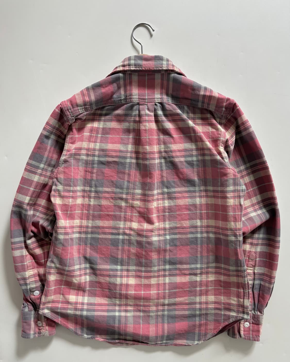 Polo 랄프로렌 투포켓 핑크 플란넬 체크 셔츠  상품이미지2