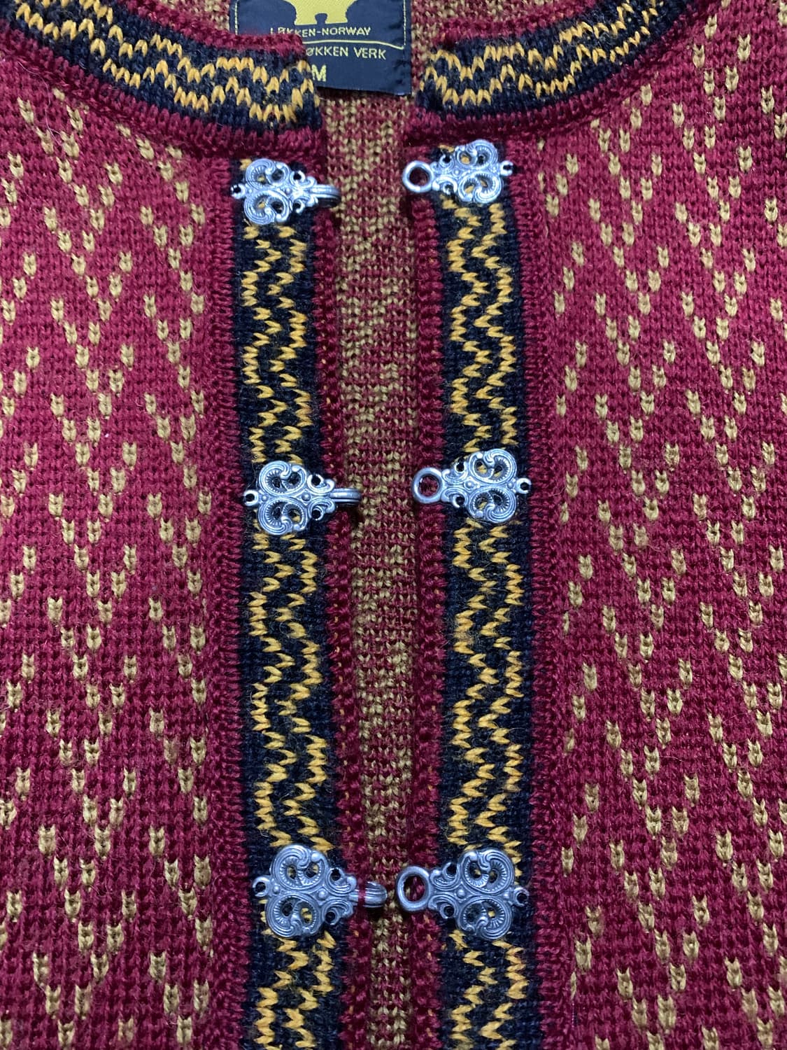 VOLUND 볼룬드 러큰-노르웨이 니팅 카디건(램스울)M 사이즈 상품이미지7