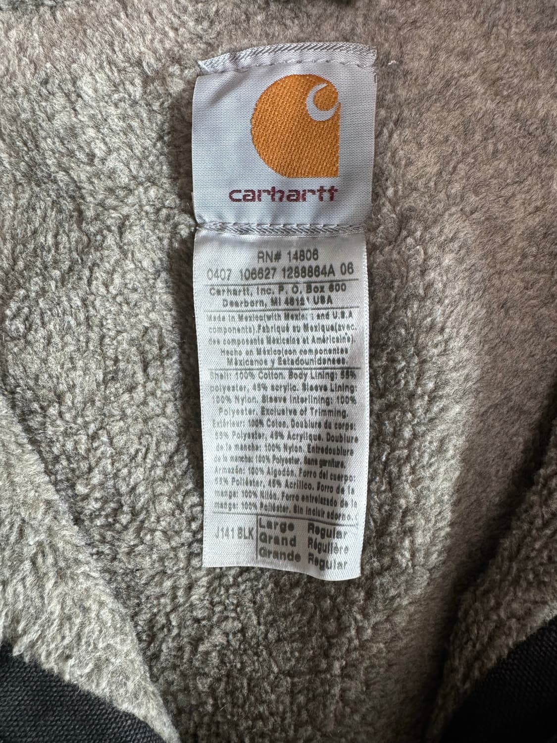 칼하트 시에라 j141 blk large 상품이미지3