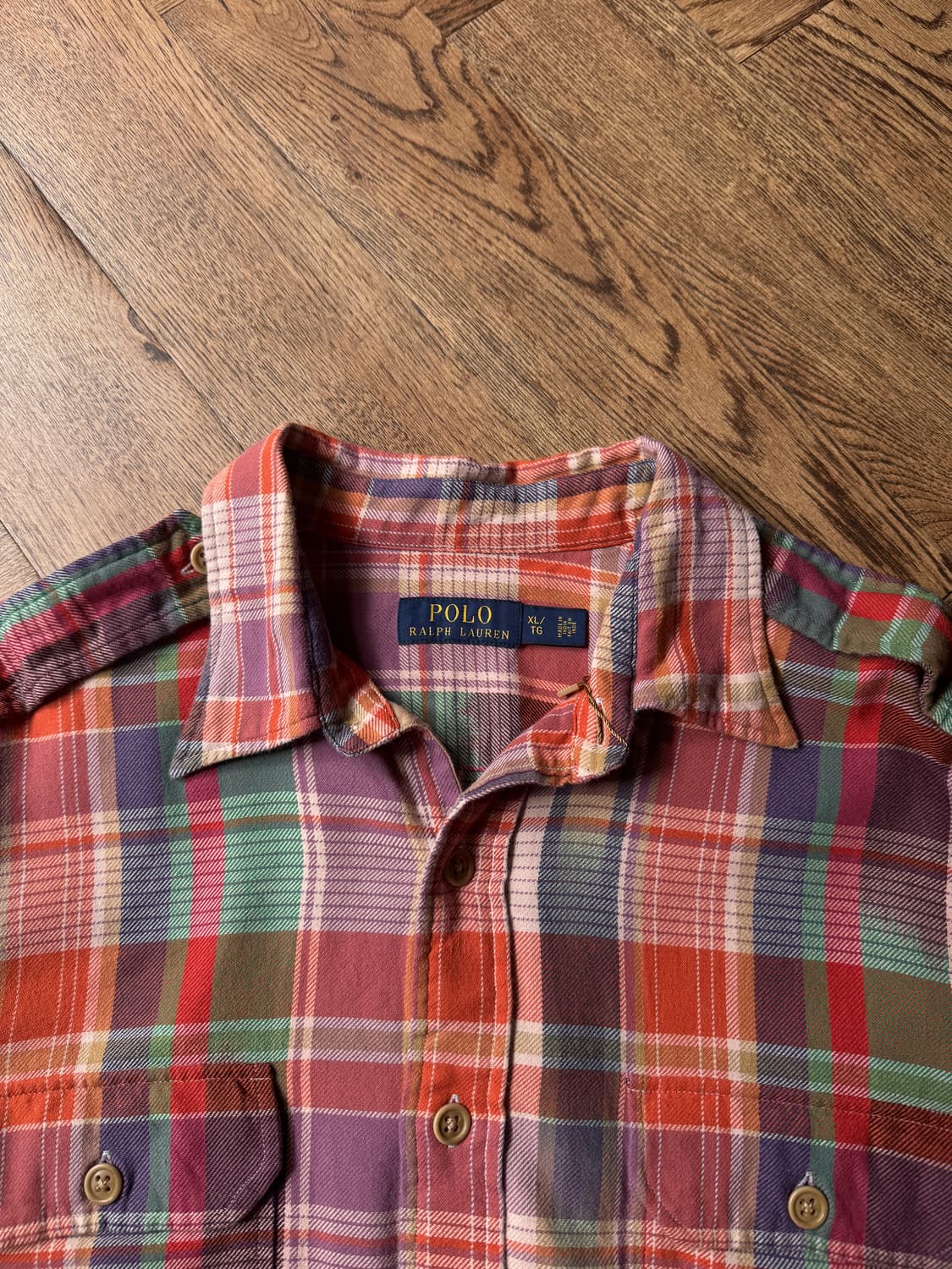 [XL]폴로 랄프로렌 2포켓 마드라스 체크 셔츠 상품이미지2