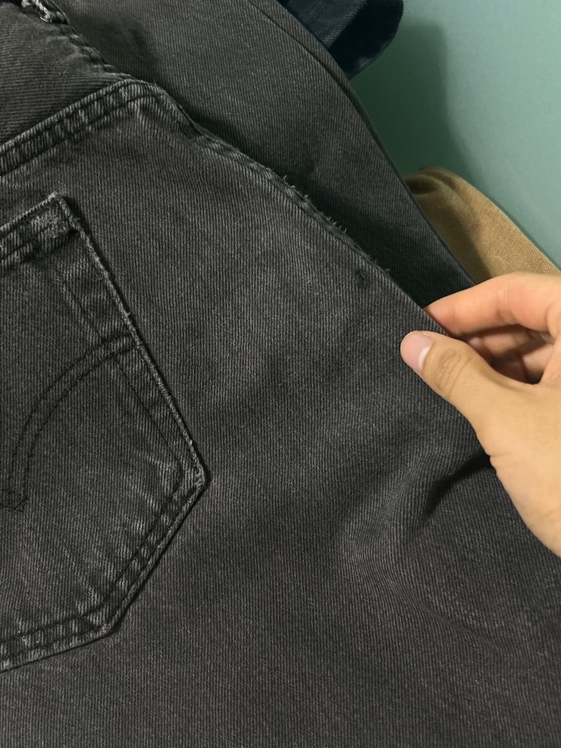 90s Levi's 501 블랙진 36 USA🇺🇸 상품이미지8