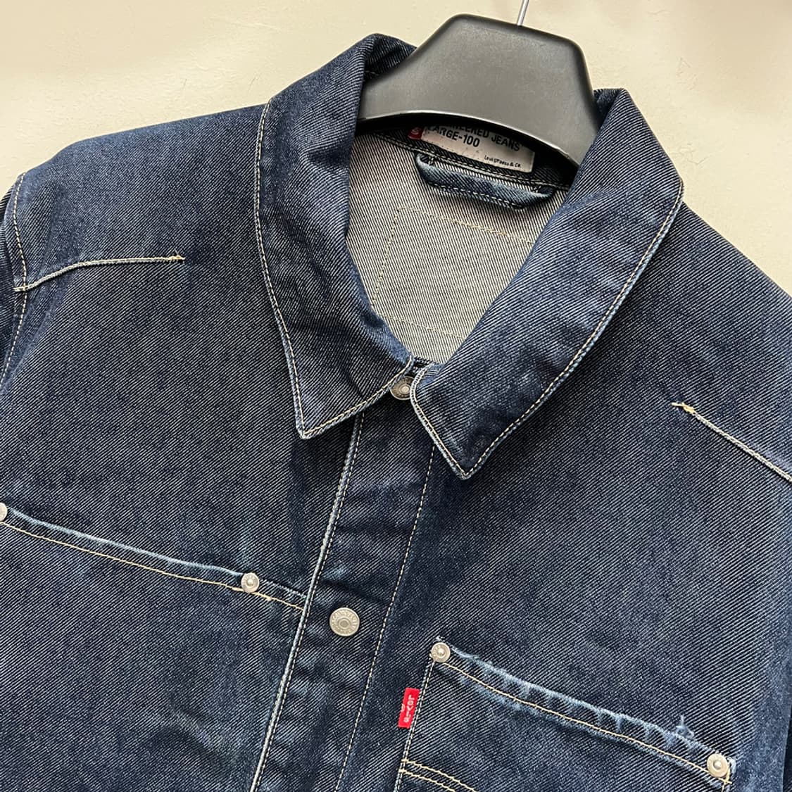 00s 리바이스 엔지니어드 진 데님 청자켓 L 상품이미지3