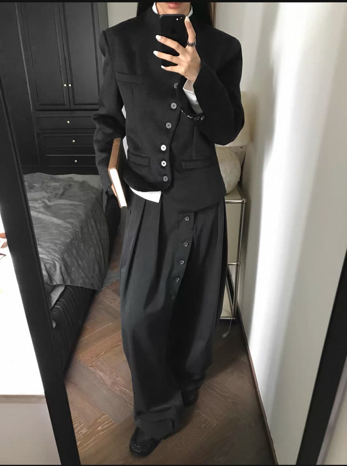 Stand collar wool jacket 상품이미지3