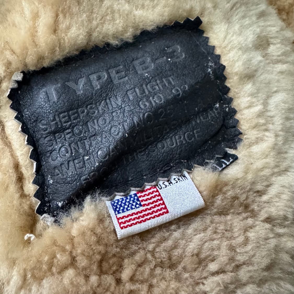 [XL] 빈티지 B3 무통 무스탕 자켓 상품이미지7