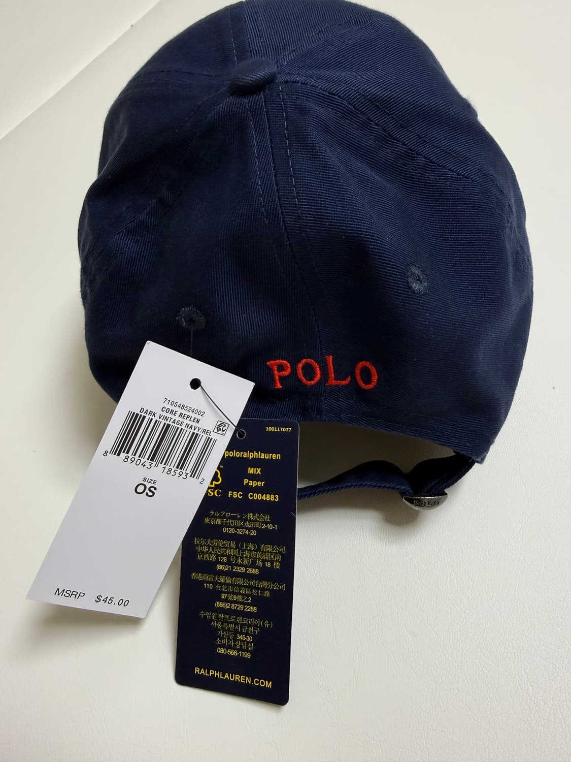 폴로 랄프로렌 볼캡모자 (네이비)(레드포니자수)(새상품)(제니,로제착용) 상품이미지2