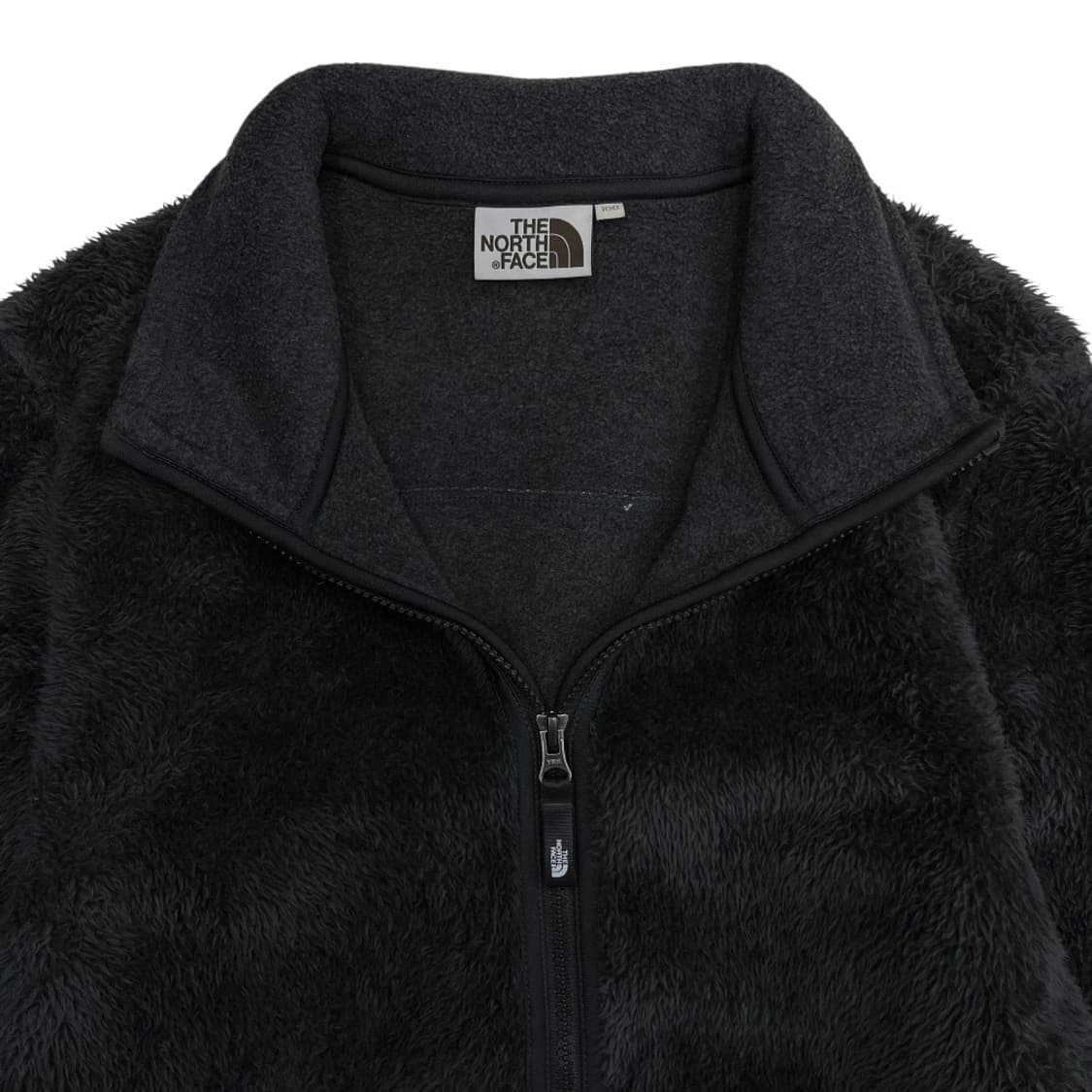 노스페이스 블랙 사이드로고 뽀글이 집업 100 상품이미지6