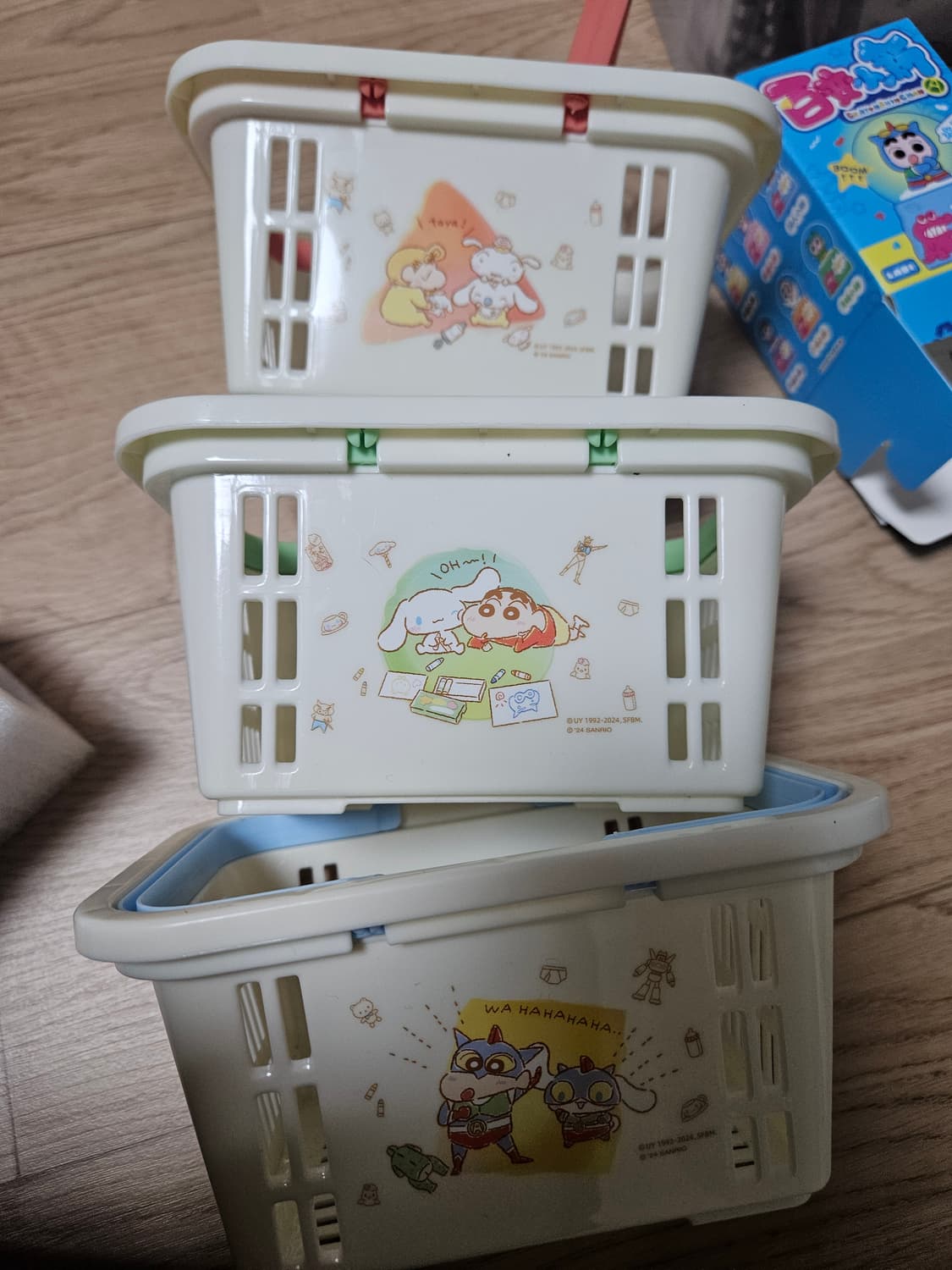 짱구+ 시나모롤&밀크 콜라보 바구니 세트 상품이미지1