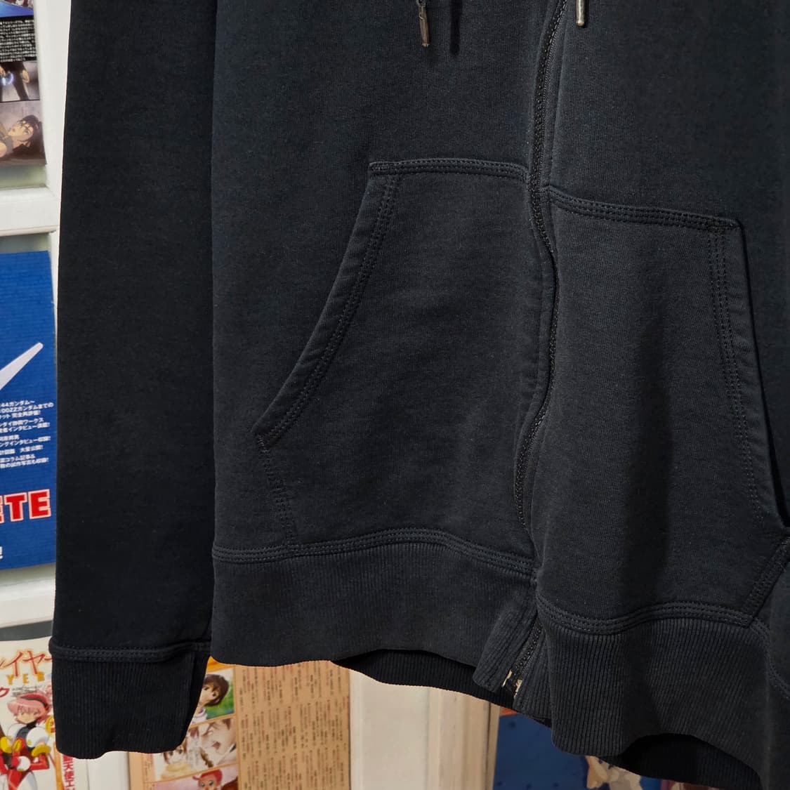 챔피온 블랙 C로고 자수 후드집업 상품이미지4