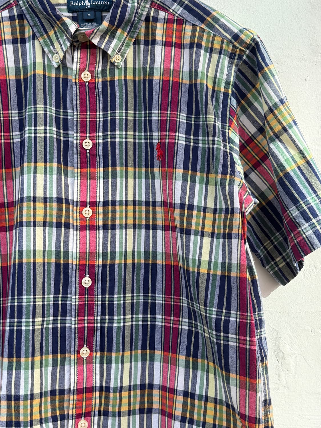 Ralph Lauren 랄프로렌 반팔 버튼다운 체크셔츠 주니어 M 상품이미지3