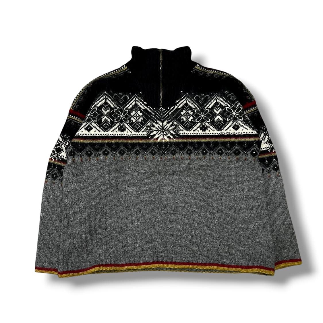 데일오브노르웨이 노르딕 반집업 니트 s08538 상품이미지2