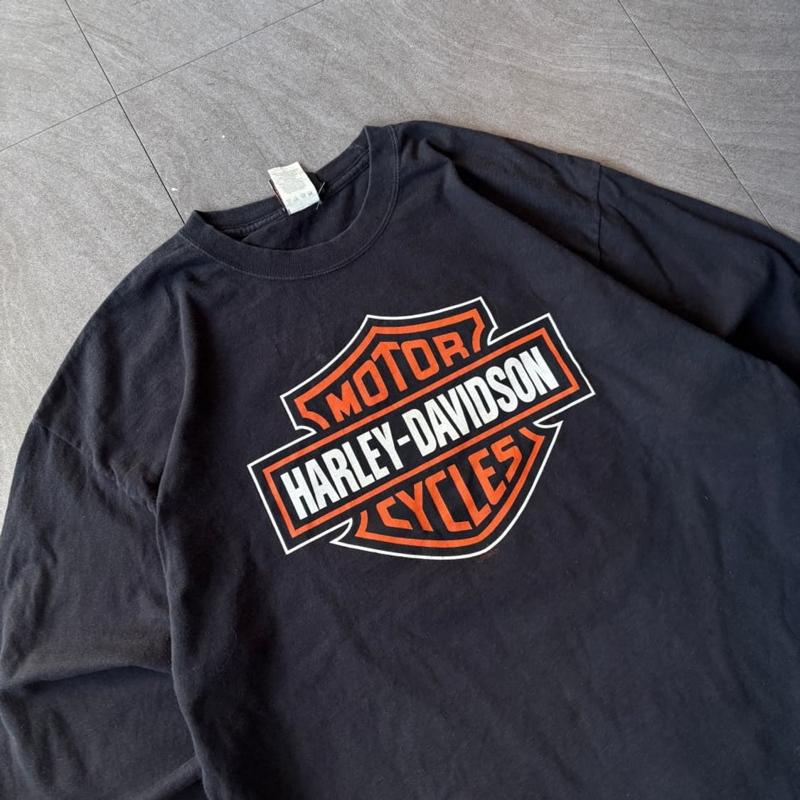 할리데이비슨 정품 블랙 긴팔 티셔츠 긴팔티 상품이미지2