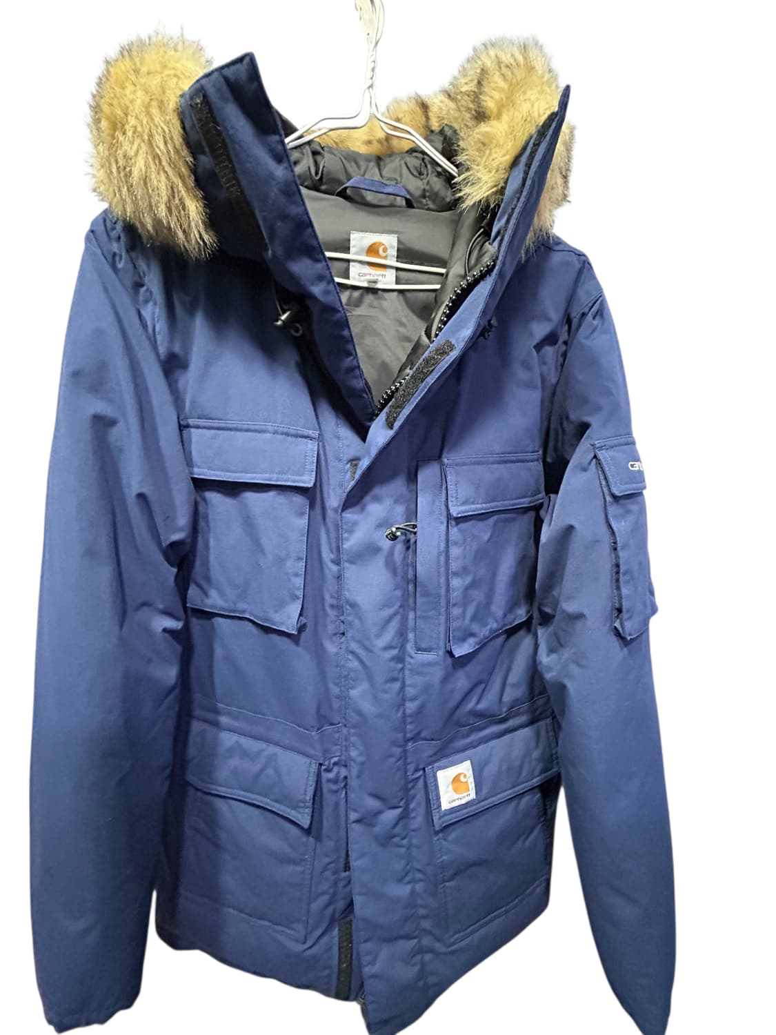 칼하트네이비색 패딩S 상품이미지1