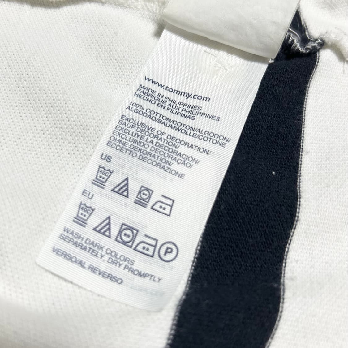 [S] Tommy 타미힐피거 스트라이프 반팔 카라티 상품이미지6