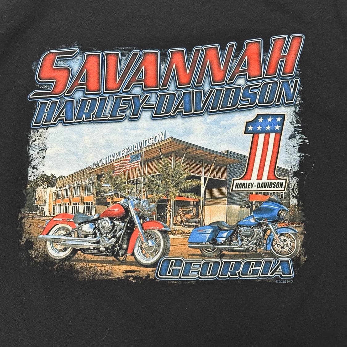 할리 데이비슨 그래픽 반팔 튜블라 티셔츠 L Made in USA 상품이미지2