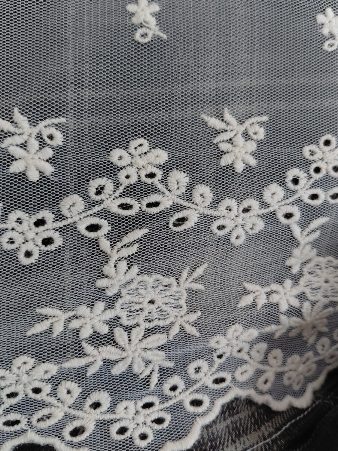 [핸드메이드] 체크 레이스 롱 스커트 상품이미지6