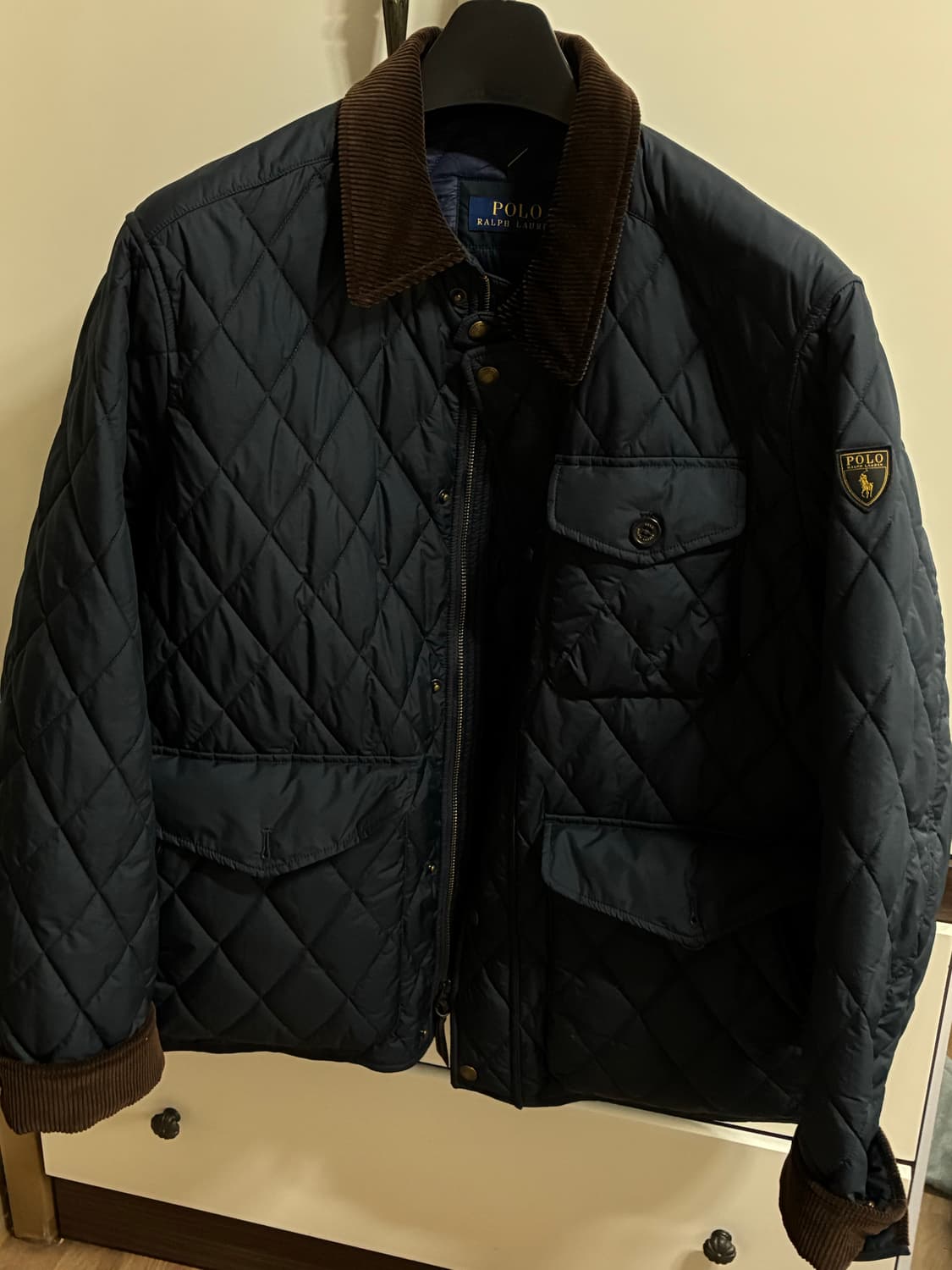 폴로 네이비 퀄팅자켓 L 상품이미지1