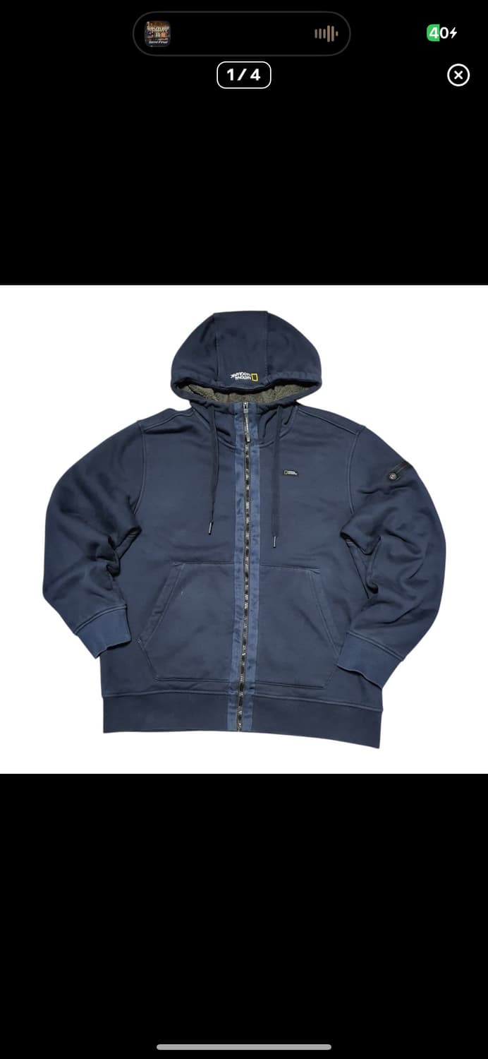  (바배) 내셔널지오그래픽 털 후드 집업 상품이미지1