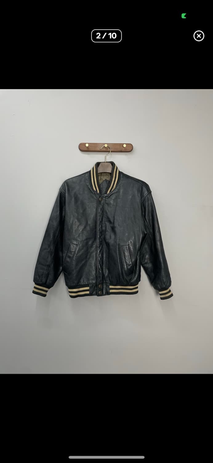 빈티지 블렌따노 블랙 카우 레더자켓 A2856 상품이미지2