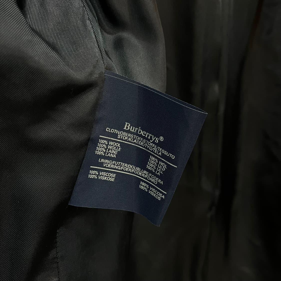 90s 빈티지 버버리 금장 버튼 네이비 블레이저 상품이미지6