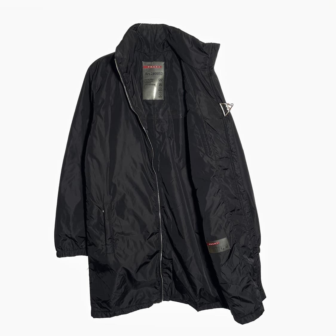 프라다 나일론 집업 하프롱 자켓  상품이미지6