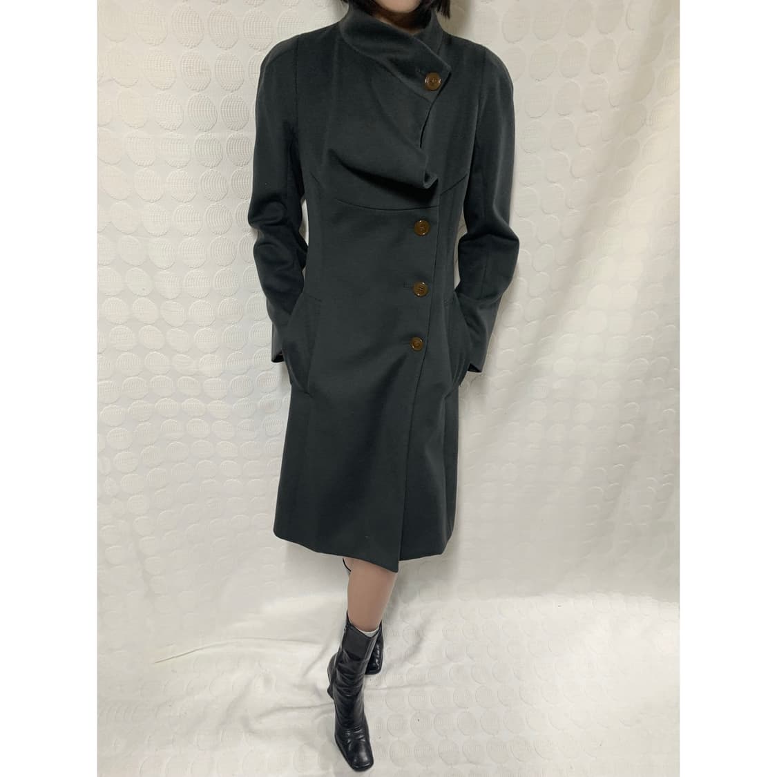 vivienne westwood 딥그린 울 코트 상품이미지2
