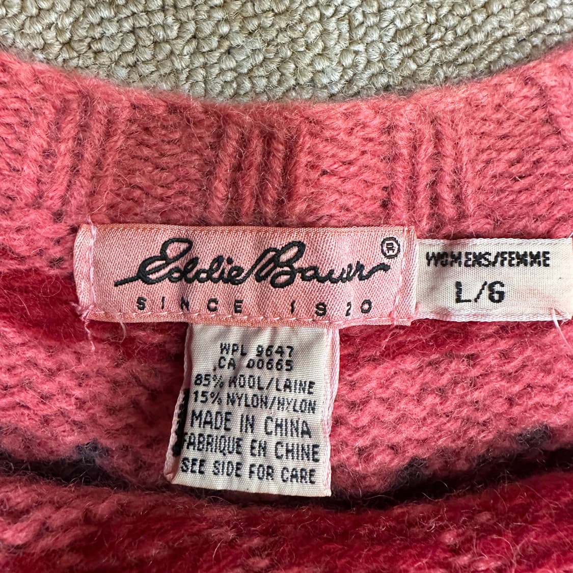 90년대 에디바우어 노르딕스웨터 상품이미지4