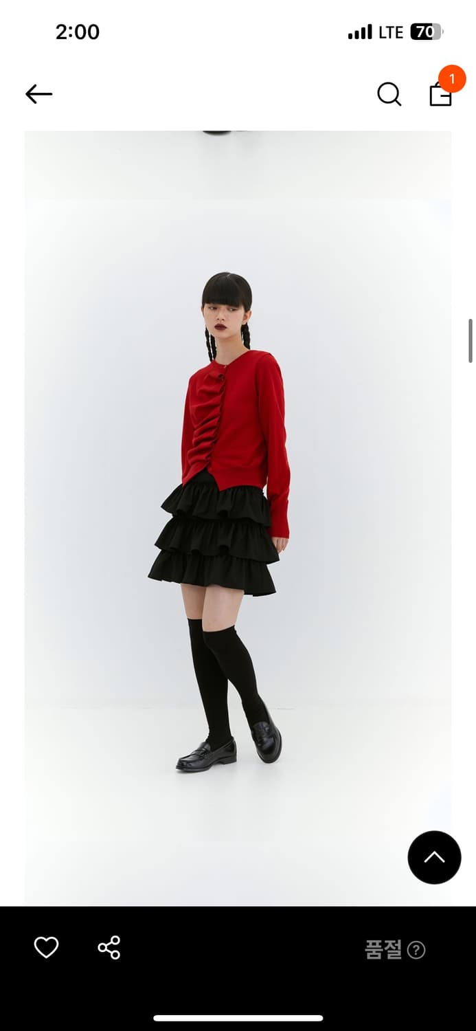 버뮬라 ruffle mini skirt (black) 상품이미지2
