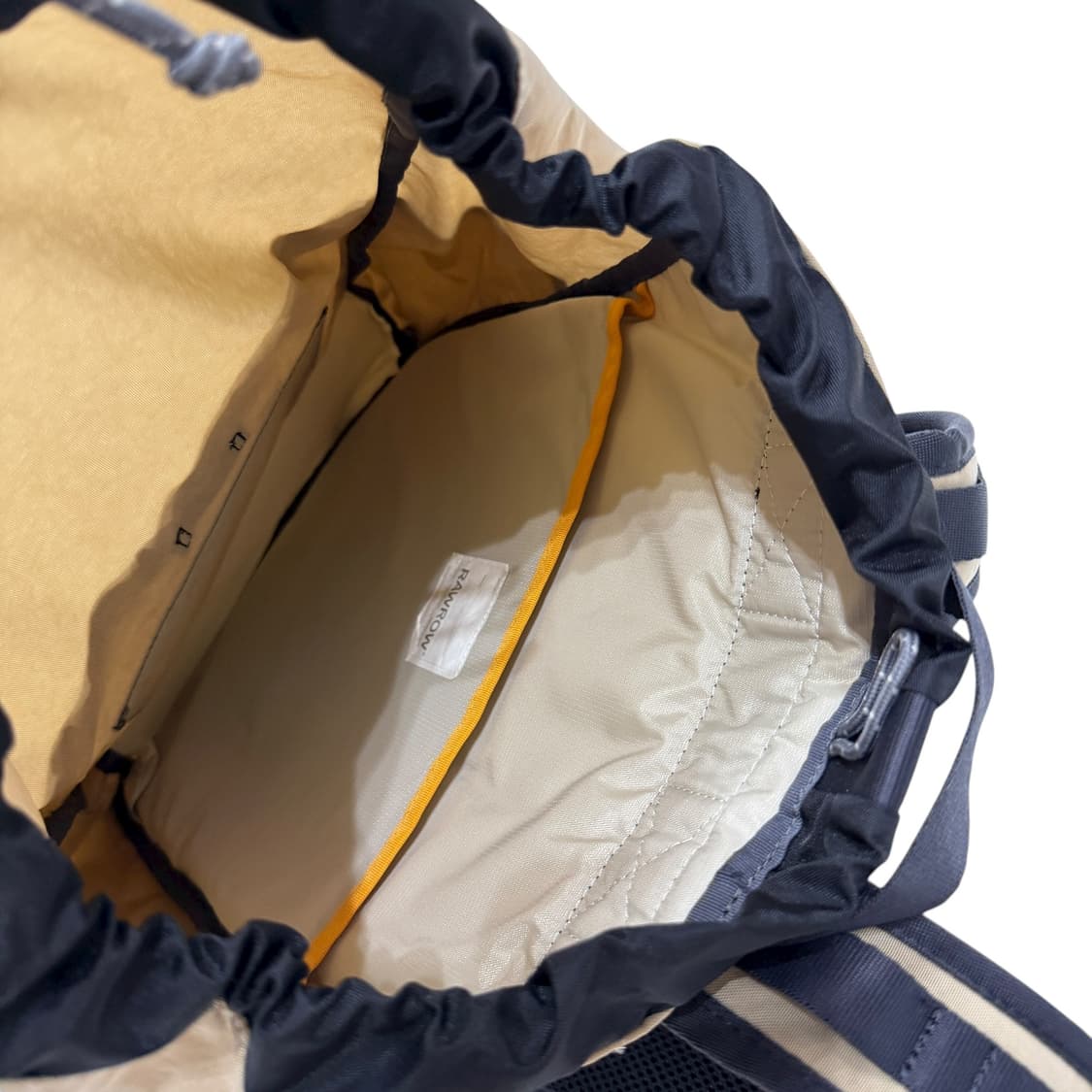 로우로우 드로우 스트링 복조리 백팩 가방 베이지 브라운 상품이미지4