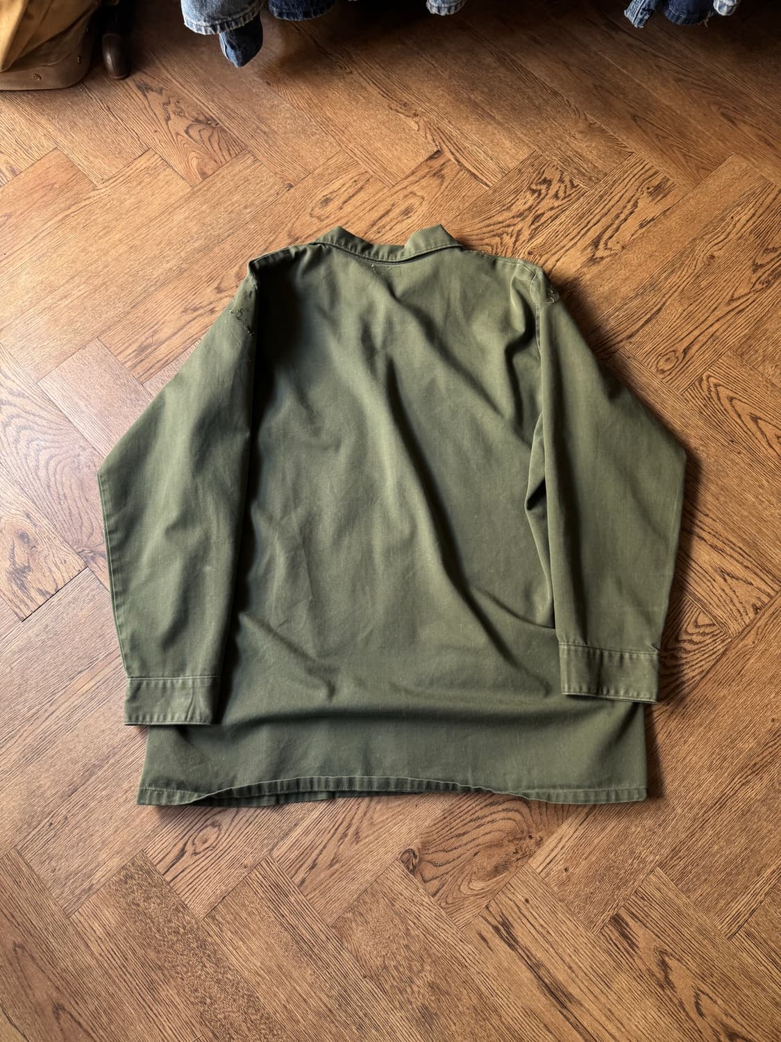 [L]70's 오리지널 U.S ARMY OG-507 밀리터리 셔츠 상품이미지8