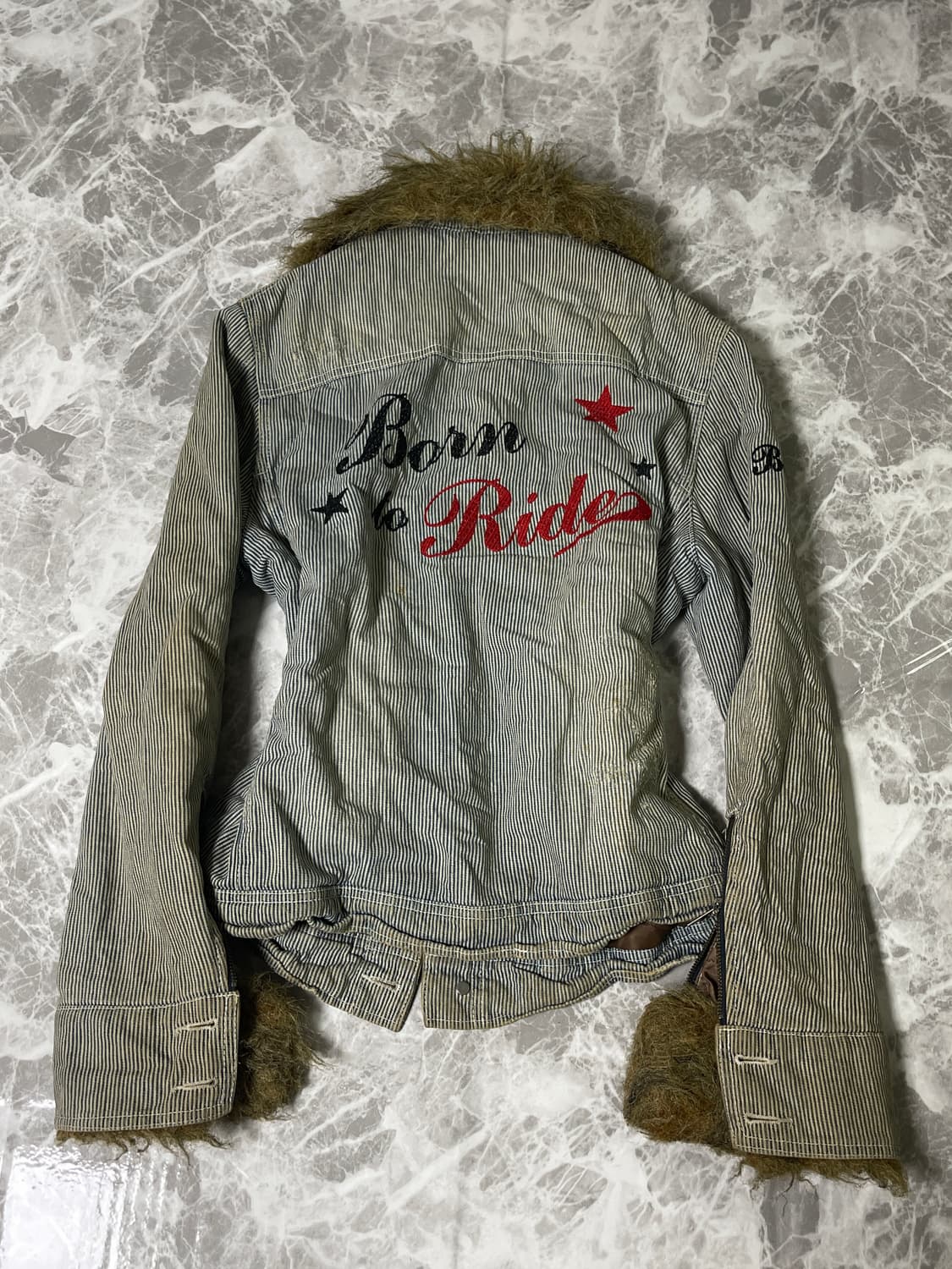 Burden y2k stripe jacket 상품이미지6