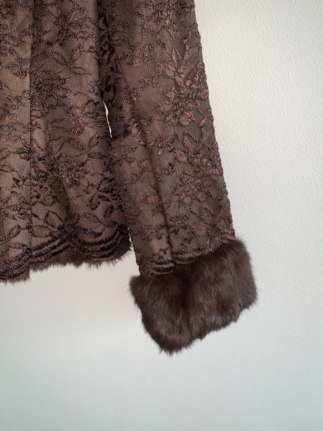 Brown fur jacket 상품이미지4