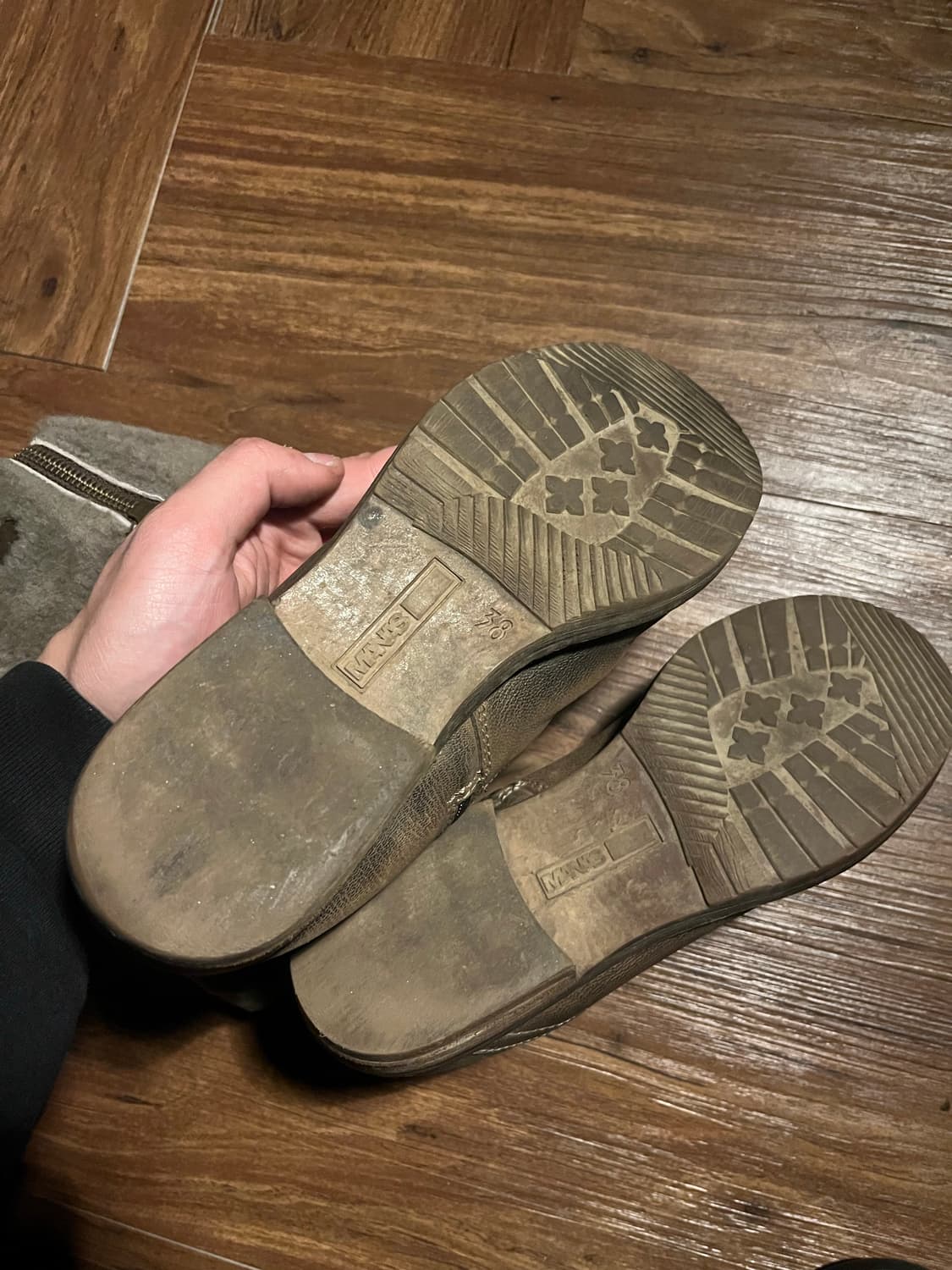 MANAS leather fur boots 상품이미지5