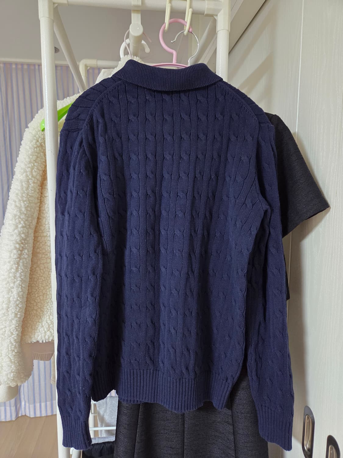 폴로 보이즈 카라 니트 xl 네이비 상품이미지4