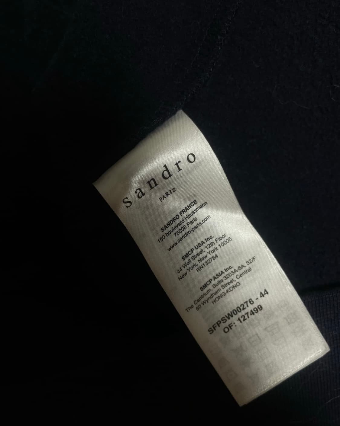 산드로  네이비 LOVE 후드 상품이미지2