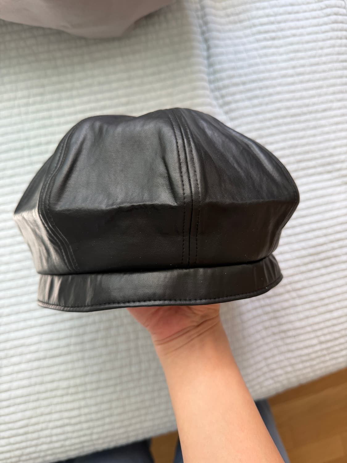 레더 베레모 블랙 상품이미지4