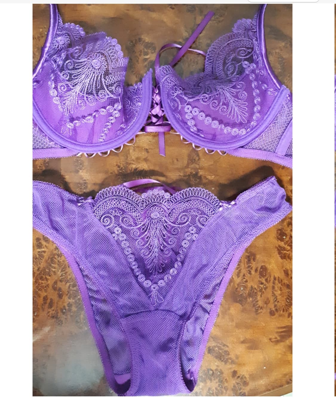 새상 프랑스 명품 valisere 브라 팬티 세트  상품이미지1