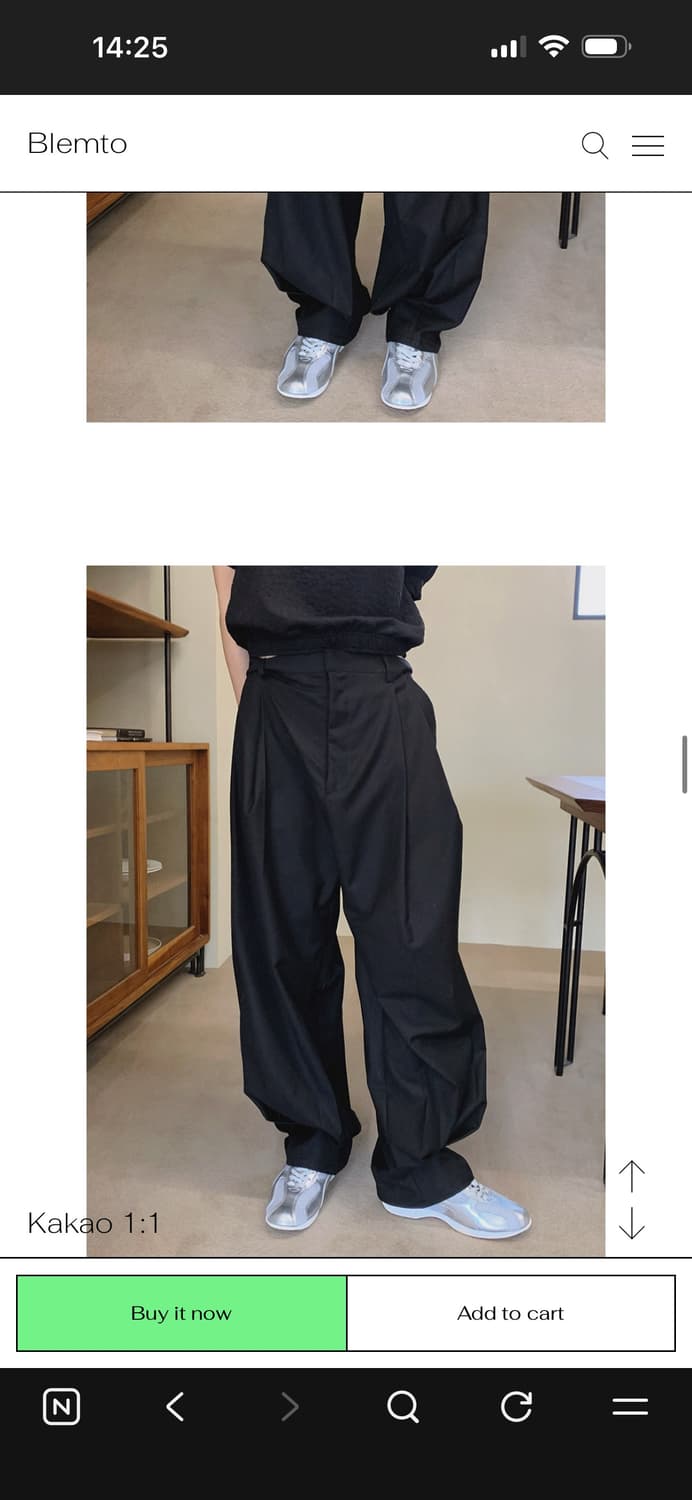 블렘토 턱 슬랙스 M 상품이미지3